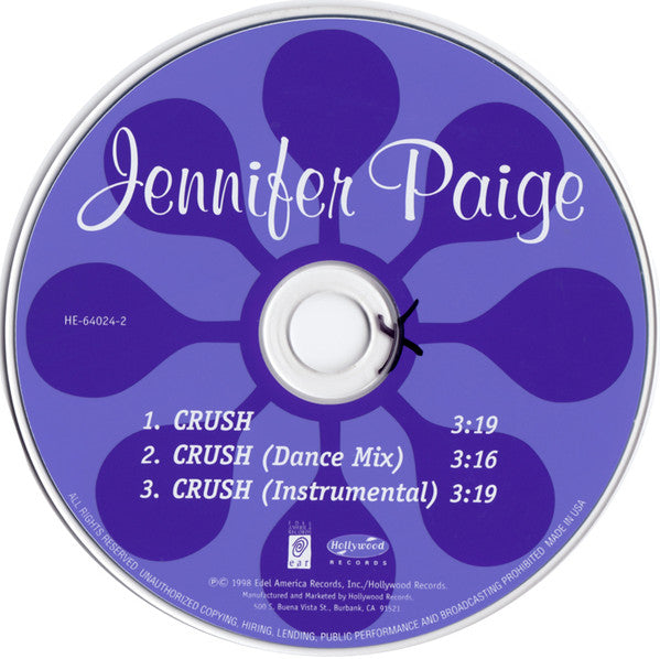 Jennifer Paige : Crush (CD, Single, RE)