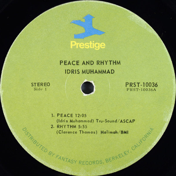 Idris Muhammad : Peace And Rhythm (LP, Album, Roc)