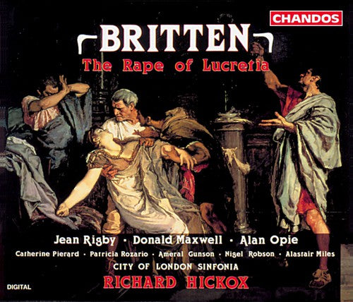 the album cover for Richard Hickox - Rape of Lucretia