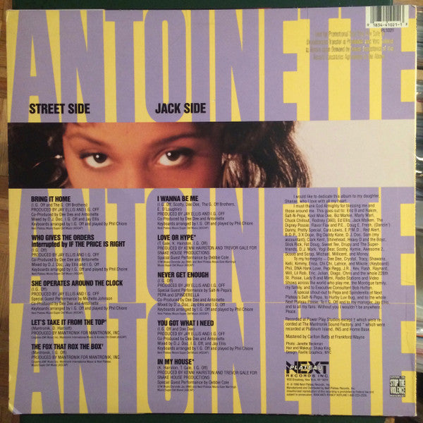 Antoinette : Burnin' At 20 Below (LP, Album, Promo)