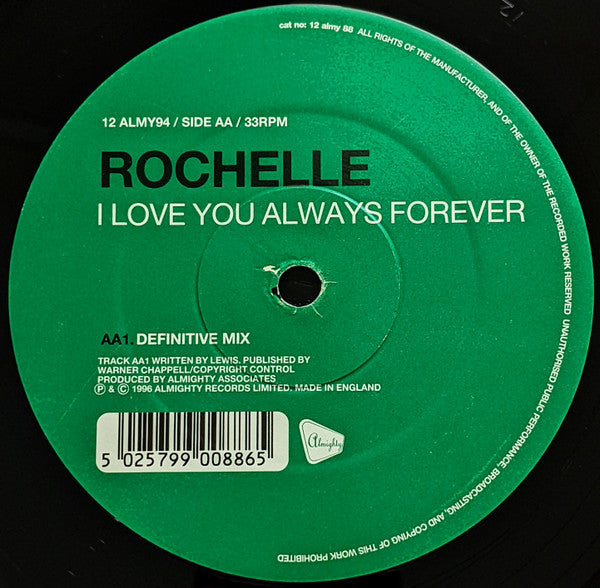 Rochelle (2) : I Love You Always Forever (12")