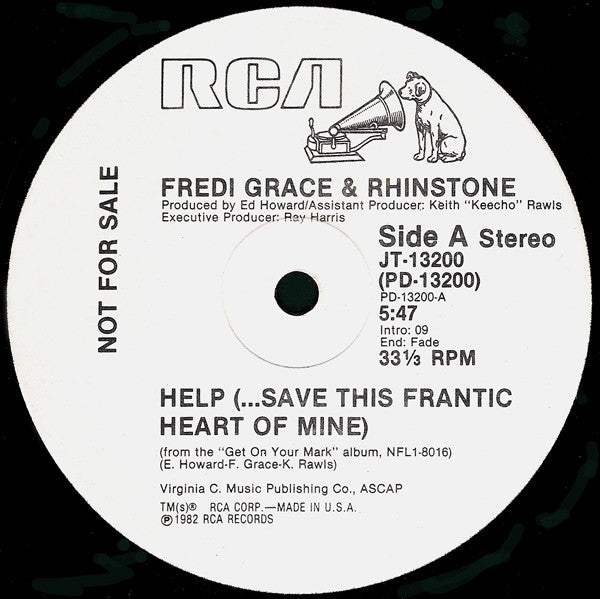 Fredi Grace & Rhinstone* : Help (...Save This Frantic Heart Of Mine) (12", Promo)