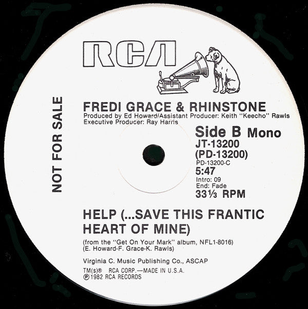 Fredi Grace & Rhinstone* : Help (...Save This Frantic Heart Of Mine) (12", Promo)
