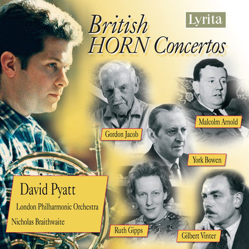 the album cover for Nicholas Braithwaite - British Horn Concertos
