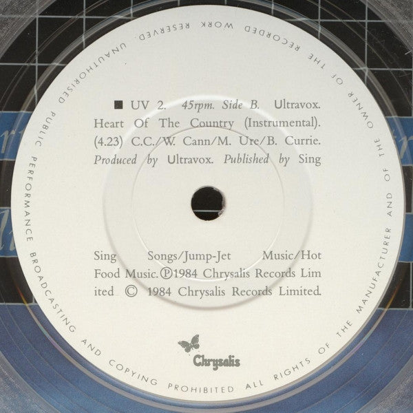 Ultravox : Lament (7", Single, Ltd, Cle)
