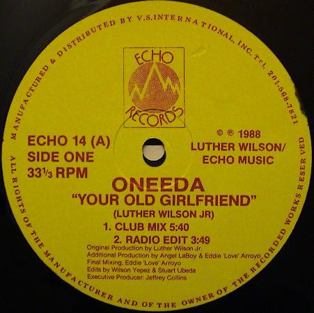 Oneeda : Your Old Girlfriend (12")