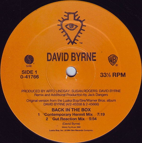 David Byrne : Back In The Box (12", Maxi)