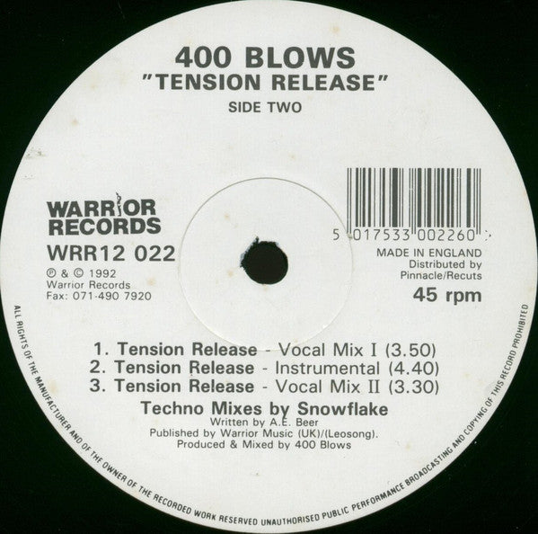 400 Blows : Tension Release (12")
