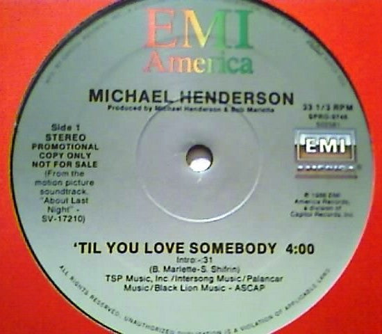 Michael Henderson : 'Til You Love Somebody (12", Promo)