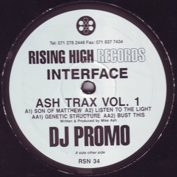 Interface : Ash Trax Vol. 1 (12", Promo)