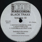 Black Traxx : Volume III (12", RE)