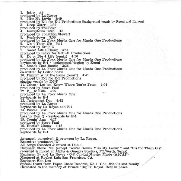 Various : Universal Playa's Compilation Volume 1 (CD, Album)