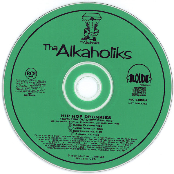 Tha Alkaholiks : Hip-Hop Drunkies (CD, Single, Promo)