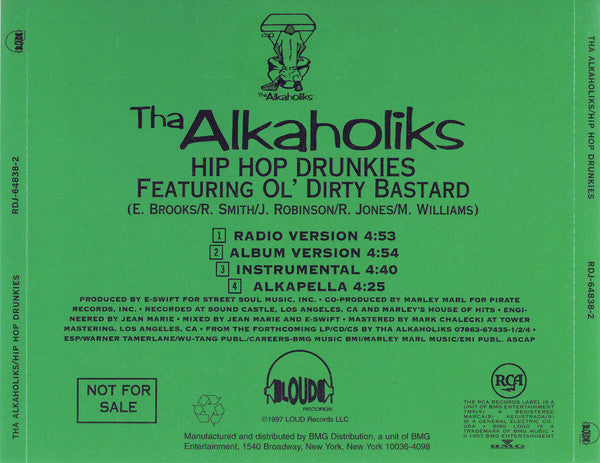 Tha Alkaholiks : Hip-Hop Drunkies (CD, Single, Promo)