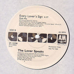 The Lover Speaks : Every Lover's Sign (12", Promo)