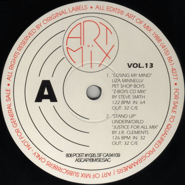 Various : Art Of Mix - Vol. 13 (12", Promo, Bla)