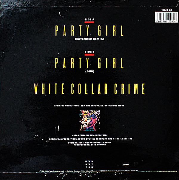 Grace Jones : Party Girl (Extended Remix) (12")
