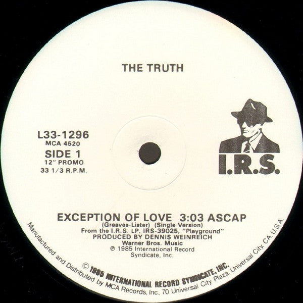 The Truth (6) : Exception Of Love (12", Promo)