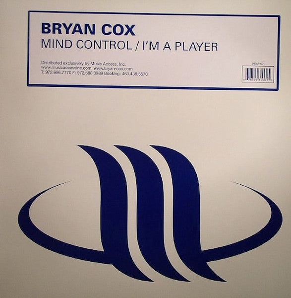 Bryan Cox : Mind Control / I'm A Player (12")