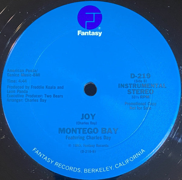 Montego Bay (3) : Joy (12", Promo)