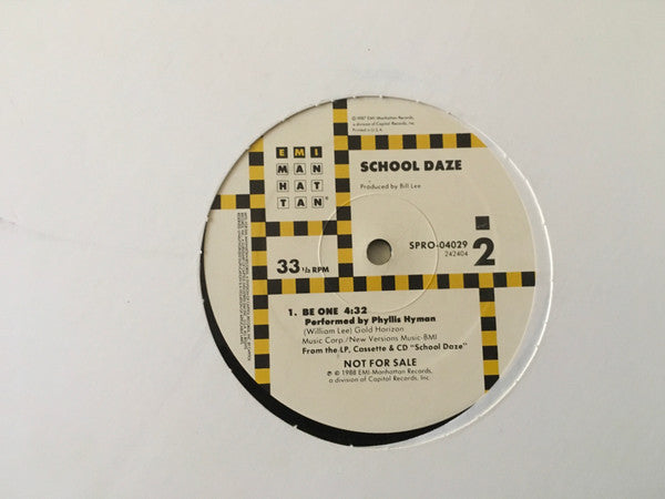 Various : School Daze - Promo sampler from Original Motion Picture Soundtrack (12", Promo)
