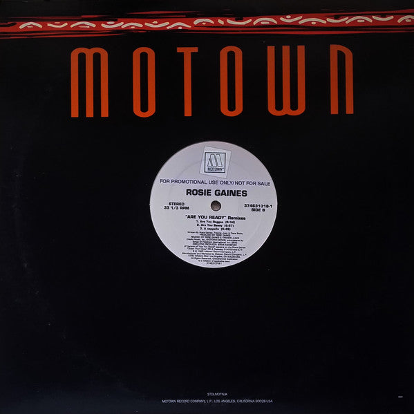 Rosie Gaines : Are You Ready (Remixes) (12", Promo)