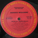 Deniece Williams : Never Say Never (12", Promo)