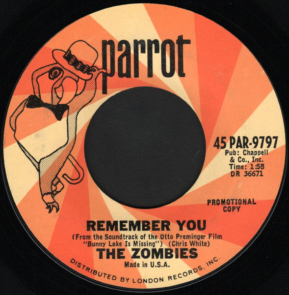 The Zombies : Just Out Of Reach (7", Promo, Styrene)