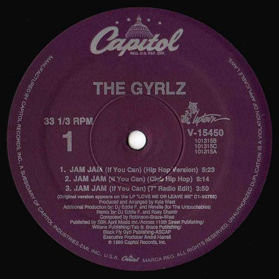 The Gyrlz : Jam Jam (If You Can) (12", Single, Spe)