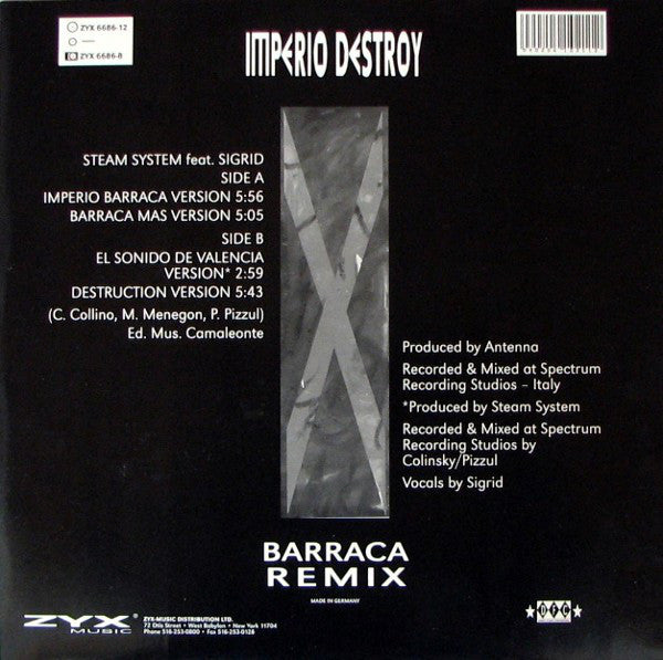 Steam System Feat. Sigrid (2) : Barraca Destroy (Barraca Remix) (12")