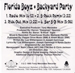 Florida Boyz : Backyard Party (CD, Maxi)
