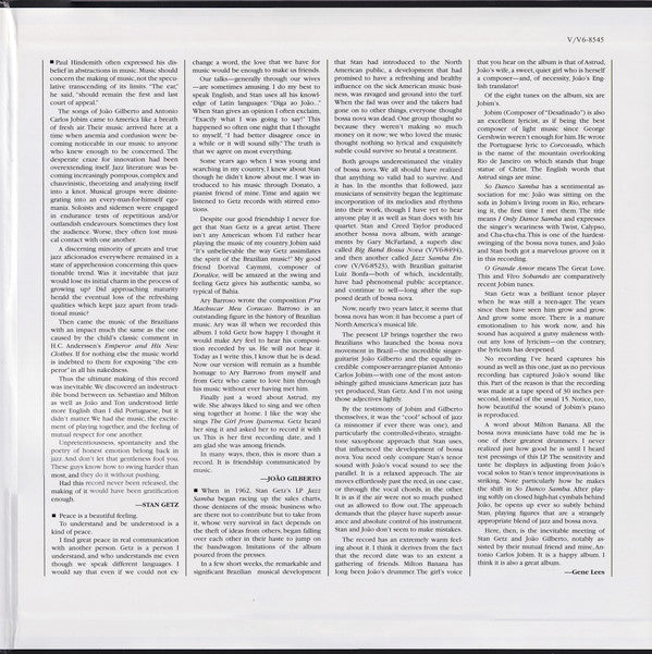 Stan Getz / João Gilberto Featuring Antonio Carlos Jobim : Getz / Gilberto (2x12", Album, Ltd, RE, RM, 200)