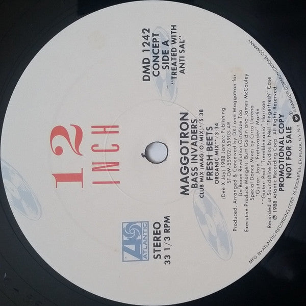 Maggotron : Bass Invaders (12", Promo, All)