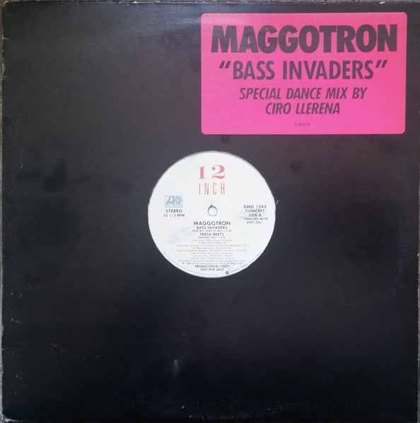 Maggotron : Bass Invaders (12", Promo, All)