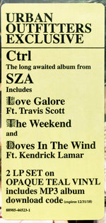 SZA (2) : Ctrl (2xLP, Album, Ltd, Tea)