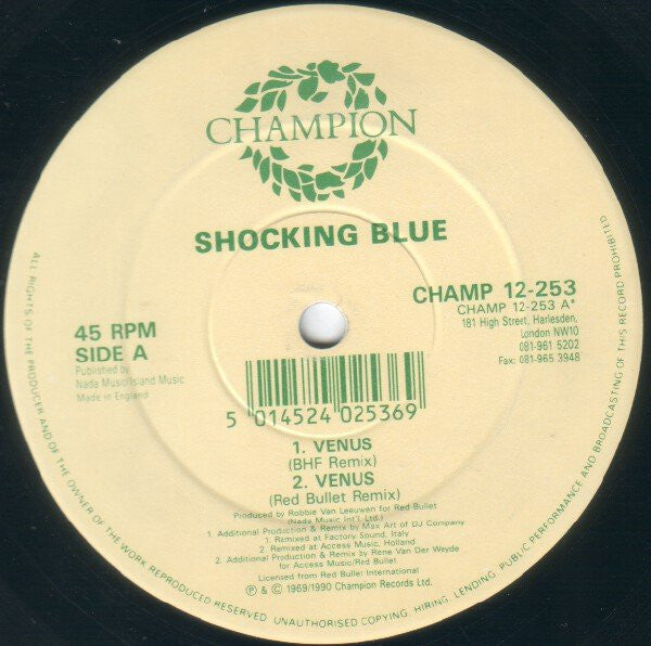 Shocking Blue : Venus (12")
