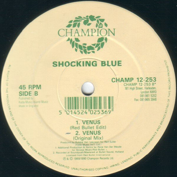Shocking Blue : Venus (12")