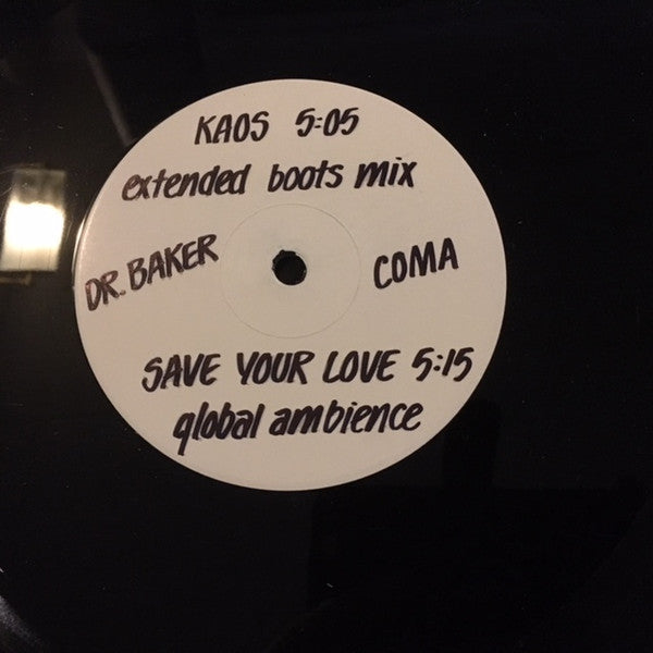 Dr. Baker : Kaos (12", S/Sided, Maxi, Promo, W/Lbl)