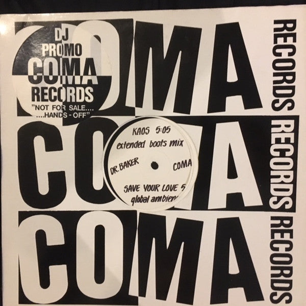 Dr. Baker : Kaos (12", S/Sided, Maxi, Promo, W/Lbl)