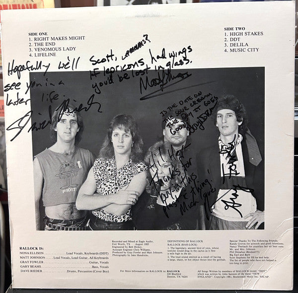 Rallock : Check Your Package (LP, Album)