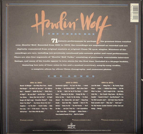 Howlin' Wolf : The Chess Box (3xCD, Comp, RE, RM + Box)