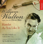the album cover for William Walton - Hamlet As You Like It: Music from Olivier Films