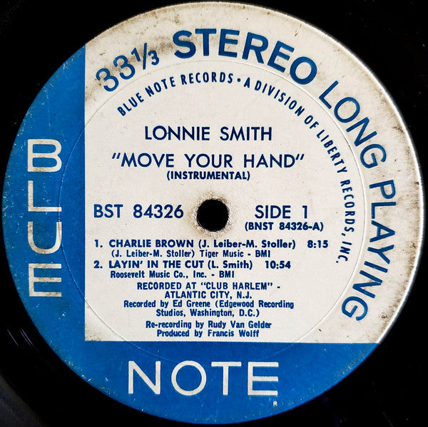 Lonnie Smith : Move Your Hand (LP, Album, Gat)