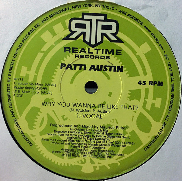 Patti Austin : Why You Wanna Be Like That? (12")