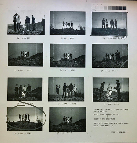 Speak The Truth...Even If Your Voice Shakes : Everyone You Love Will Slip Away From You (LP, Album, Ltd, Blu)