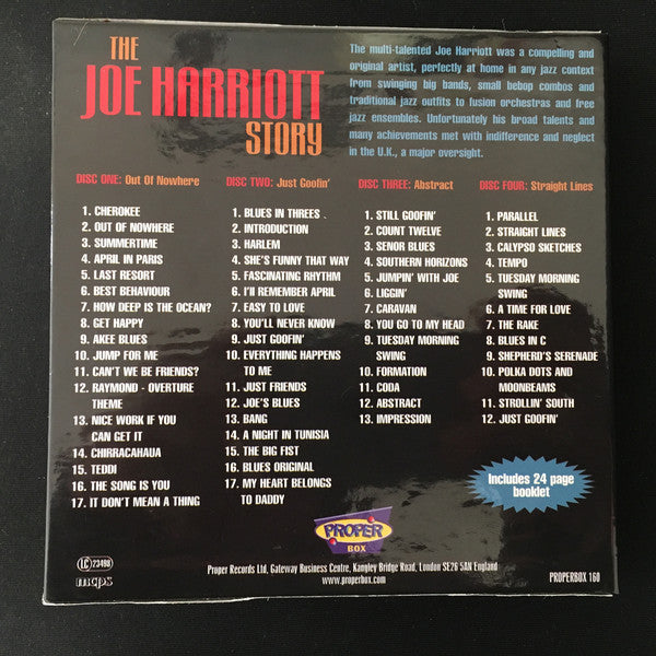 Joe Harriott : The Joe Harriott Story (4xCD, Comp, RM + Box)