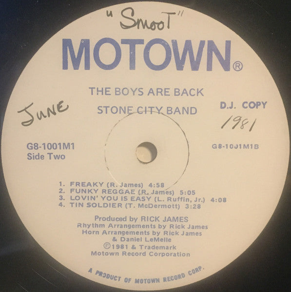 Stone City Band : The Boys Are Back (LP, Album, Promo)