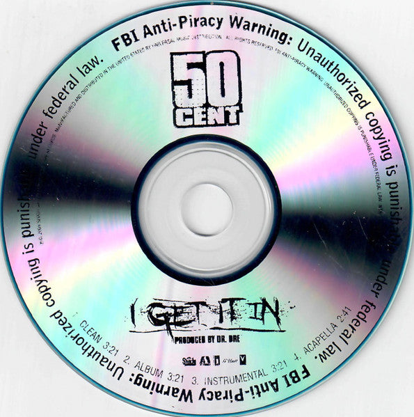 50 Cent : I Get It In (CDr, Single, Promo)