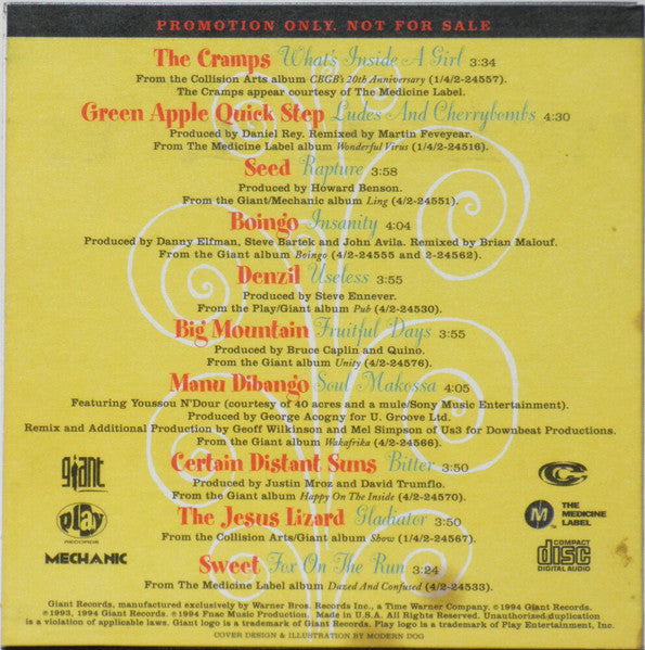 Various : The Gigantic Recording Corporation Proudly Presents (CD, Comp, Promo)