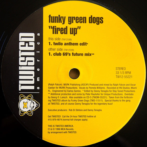 Funky Green Dogs : Fired Up! (2x12")
